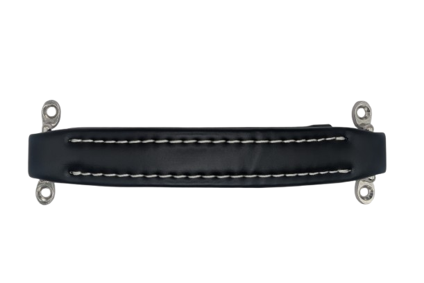 BLACK LEATHERETTE AMP HANDLE - RH-0586-BW