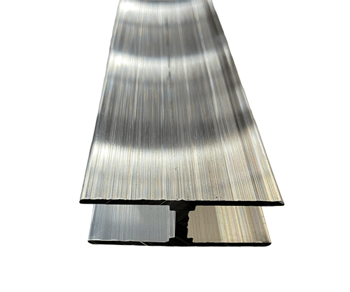1/2" Aluminum Splice Panel Extension Extrusion - H Shape Channel - RH-1176