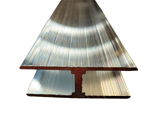1/2" Aluminum Splice Panel Extension Extrusion - H Shape Channel - RH-1176