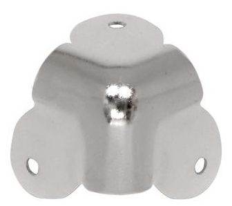 3-LEG CABINET CORNER, NICKEL - RH-1510