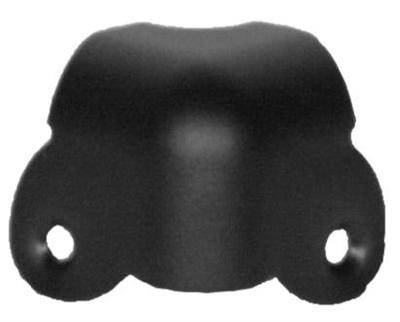 2-LEG CABINET CORNERS, TEXTURED BLACK POWDER COAT, WRAP-AROUND COUNTER SUNK HOLES - RH-1520CSTB