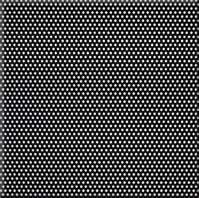 CUSTOM SPEAKER GRILL - 1/16'' DIA. STAGGERED, BLACK - RH-3002-BK