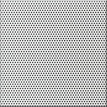 CUSTOM SPEAKER GRILL - 1/16'' DIA. STAGGERED, WHITE - RH-3002-WH