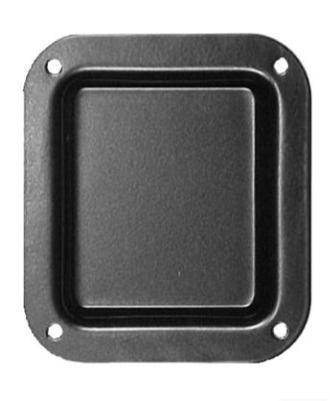 4 X 4 RECESSED DISH, BLACK - RH-3025BK
