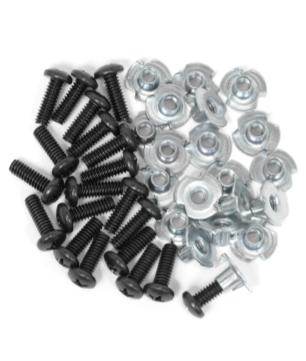 1/4-20 T-NUTS AND BLACK BOLTS - RH-5220BO