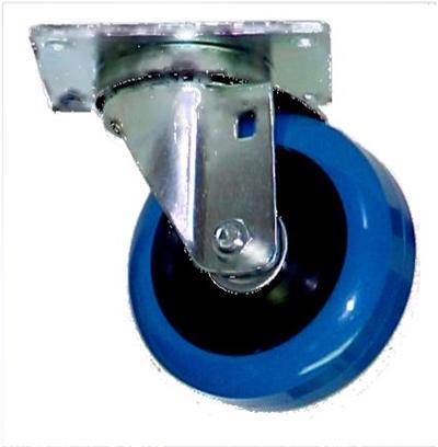 4 INCH POLYURETHANE CASTER, SWIVEL - RH-9000-BLUE