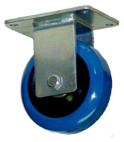 4 INCH POLYURETHANE CASTER, RIGID - RH-9000-BLUE-RIGID
