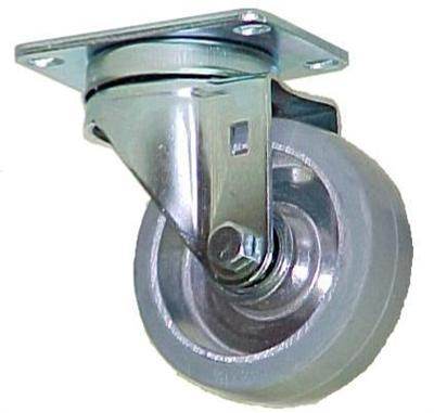 3-1/2'' SWIVEL CASTERS - ALUMINUM AND RUBBER - RH-9002AL