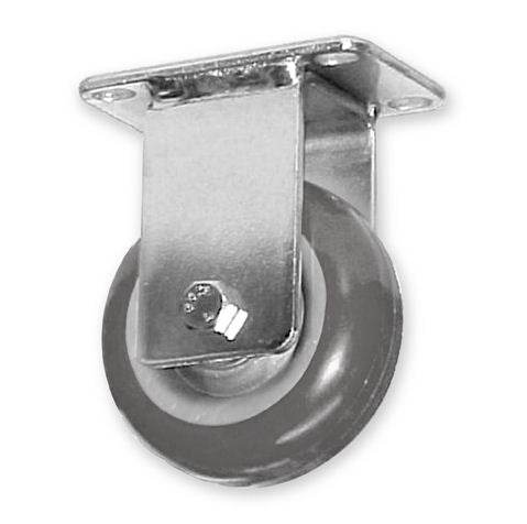 3 1/2'' PRO SERIES CASTERS POLYURETHANE, RIGID TOP PLATE, GREY - RH-9002-R-GREY
