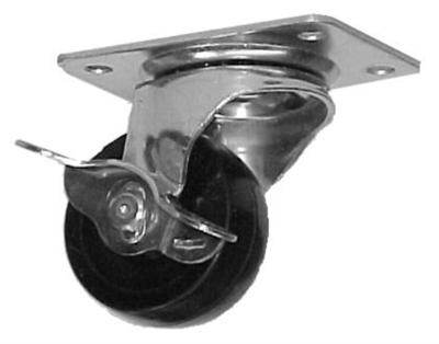 2-1/2 INCH SWIVEL CASTER W/BRAKE - RH-9003.6BRAKE