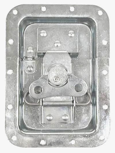 LARGE RECESSED PAD-LOCKABLE LATCH, ZINC - RH-A3000PL