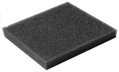 SHEET, GRAY POLYURETHANE (ELE) FOAM, 1/2'' THICK