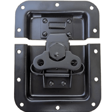 LARGE RECESSED LATCH, BLACK - RH-A3004BK