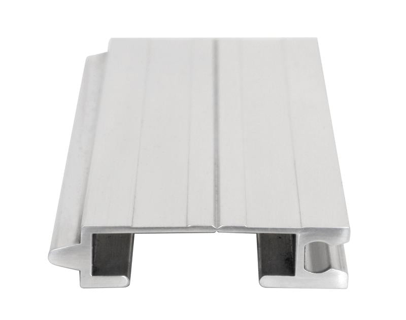 Silver aluminum extrusion profile for construction and industrial applications