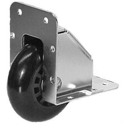 Heavy duty caster wheel with metal mounting bracket for industrial and furniture use
