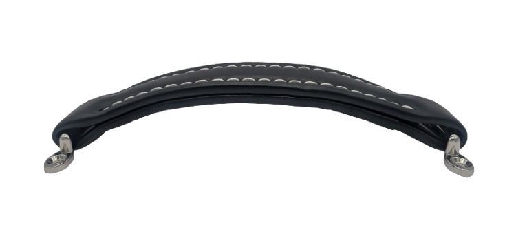 BLACK LEATHERETTE AMP HANDLE - RH-0586-BW