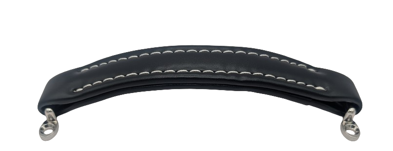 BLACK LEATHERETTE AMP HANDLE - RH-0586-BW
